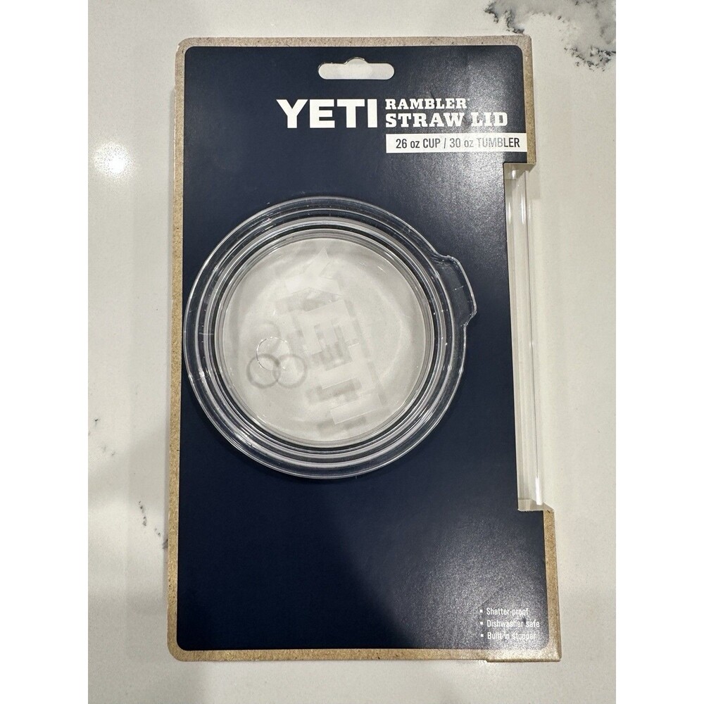 Yeti Straw Lid 26oz Cup & 30oz Tumbler, 35oz Straw Mug LRG -Lid/Straw Only (New)